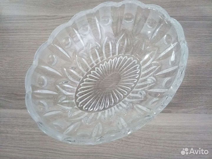 Ваза, салатник хрусталь