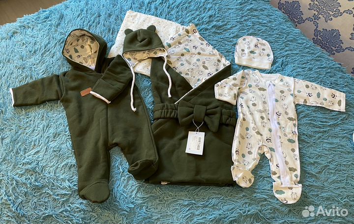 Комплект на выписку конверт весна осень 6 в 1