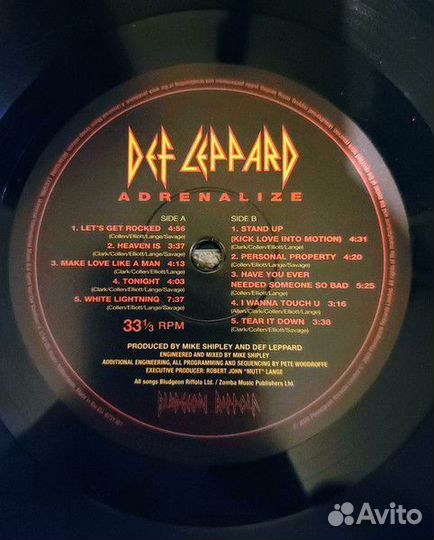 Винил Def Leppard – Adrenalize LP