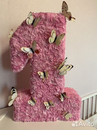 Цифра 1 на годик девочке