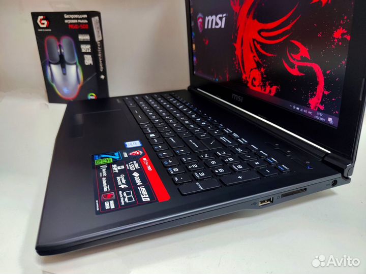 Игровой MSI в идеале i7,1050,16gb,ips (гарантия)