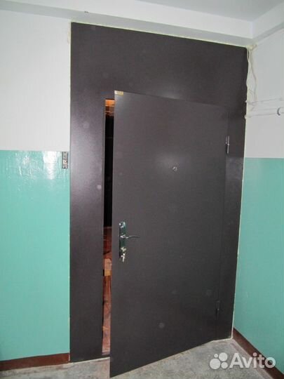 Стальная перегородка дверь в 9 этажку (На прямую )