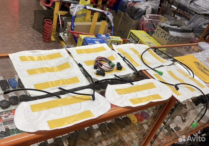 Подогрев передних сидений гранта 6 элементов