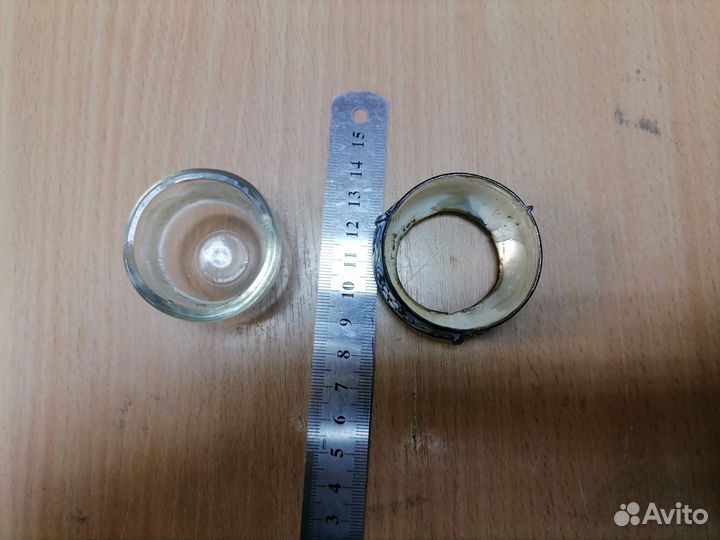 Солонка мельхиор, эмаль. СССР