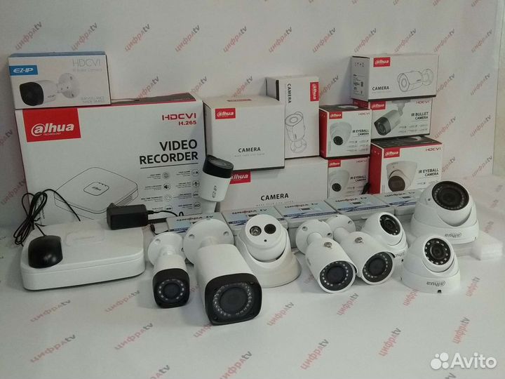 Видеонаблюдение 9 камер IP с микрофоном