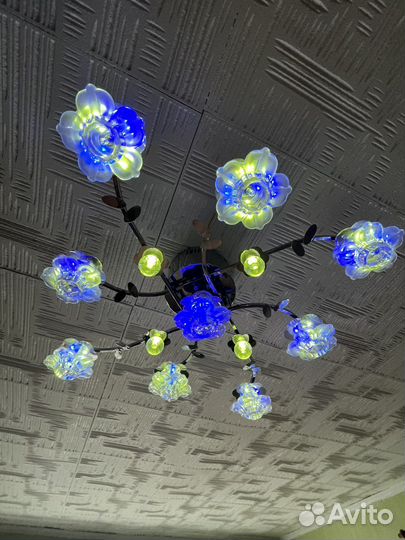 Люстра потолочная с пультом