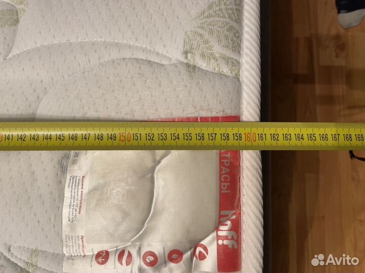 Матрас беспоужинный hoff 160x200 см