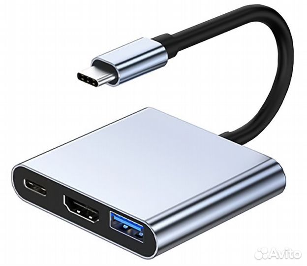 Переходник 3в1 для ноутбуков планшетов смартфонов