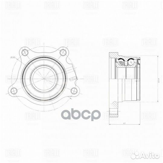Ступица с подшипником toyota land cruiser 200 07
