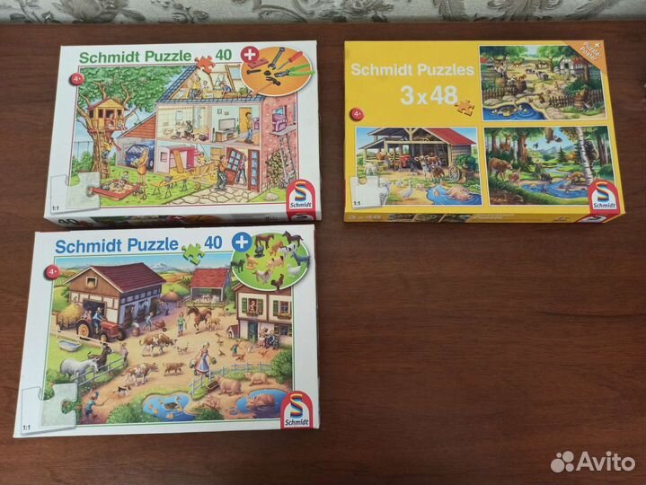 Пазлы schmidt 40 и 48 (5 пазлов)