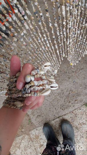 Шторка из ракушек