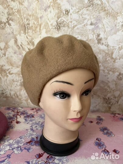 Береты новые 100 шерсть классика