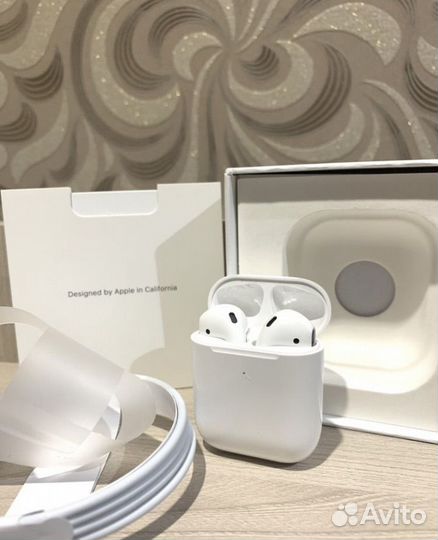 Наушники AirPods 2 высокого качества оригинал 1:1