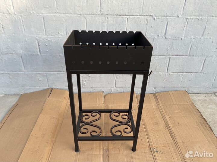 Мангал № 0018/4 можно использовать дрова