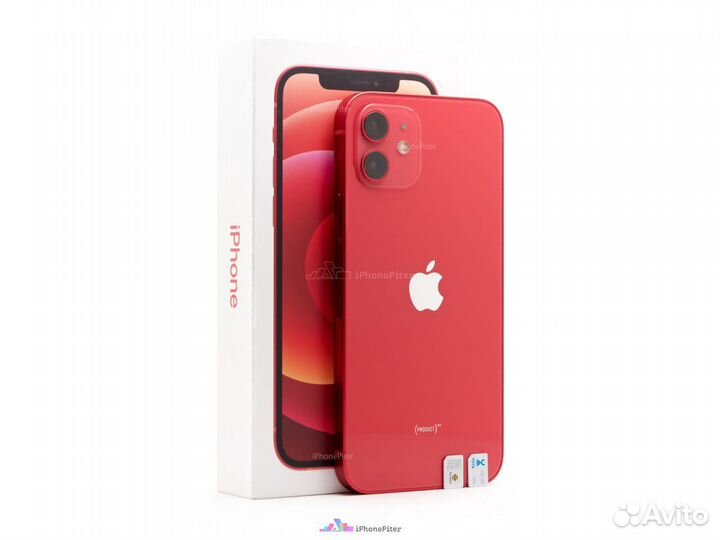 Новый iPhone 12 64Gb Red (Красный) Nano-Sim + Nano