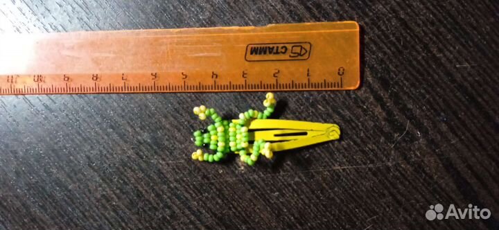 Заколка с лягушкой