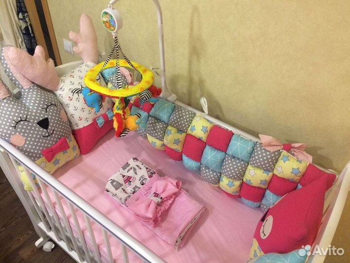 Бортики в детскую кроватку