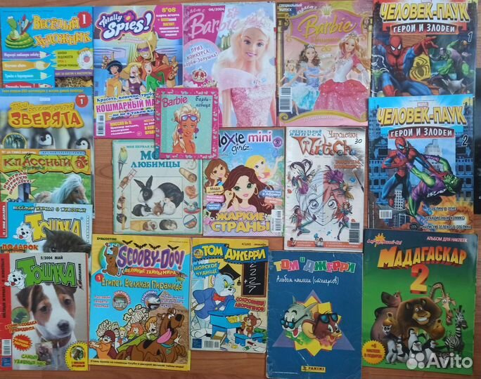 Журналы,альбомы Винкс,Wiitch и другие