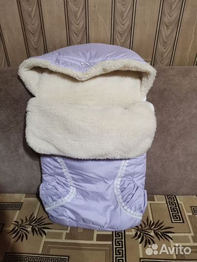 Зимний конверт в коляску