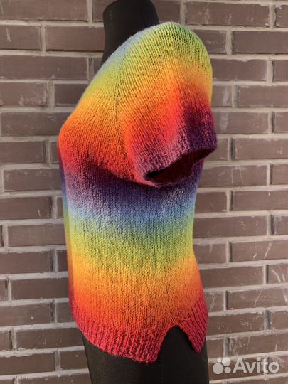 Жилет вязаный шерстяной