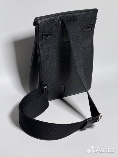 Мужская сумка слинг Hermes из натуральной кожи