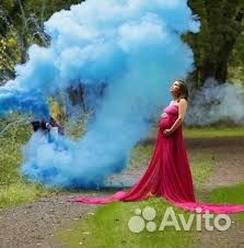 Цветной дым для гендер пати 60сек