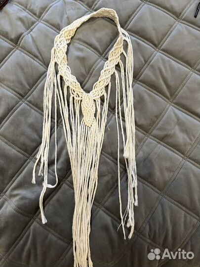 Платье макраме сарафан 44-48 с повязкой