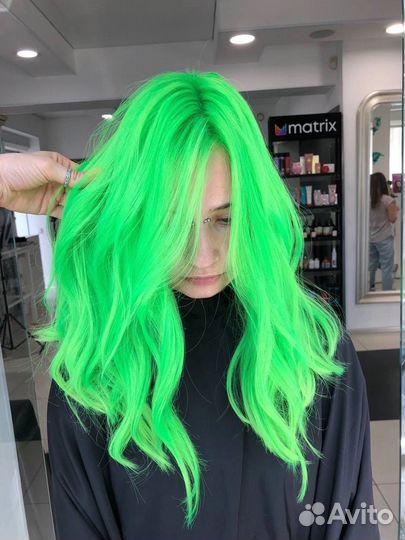 Окрашивание волос, стрижки