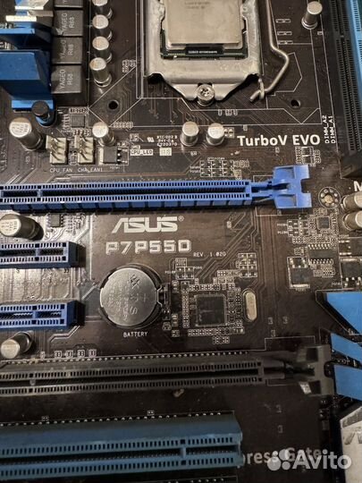 Материнская плата с процессором и памятью i5-750