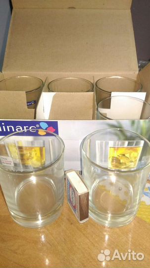 Стопочки 6,стаканы 6