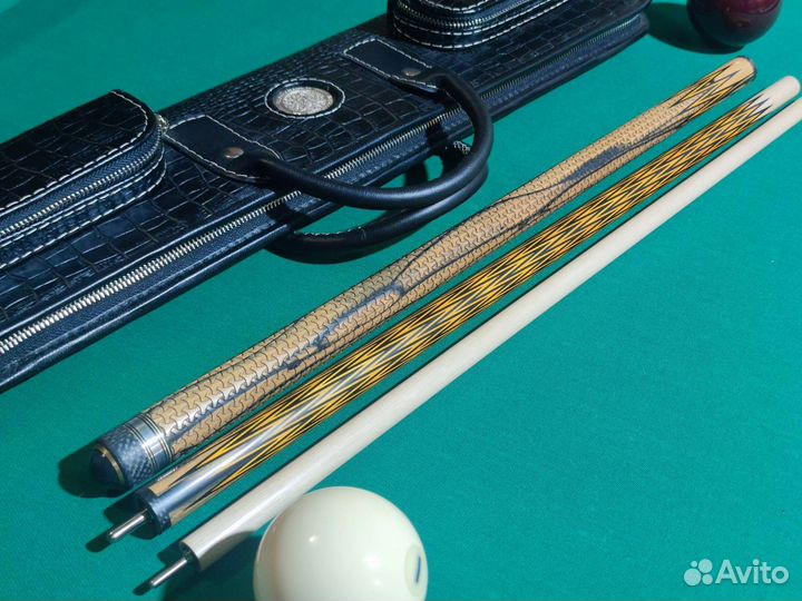 Бильярдный Кий Трехсоставной Лунный Эбен