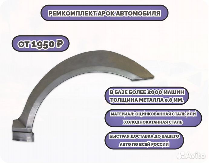 Ремонтные арки (ремкомплект) на автомобиль