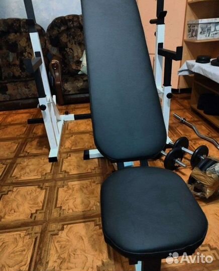 Стойка и силовая скамья для жима штанги