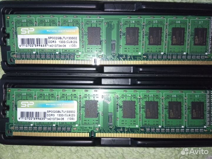 Оперативная память DDR3 4 gb, 2gb