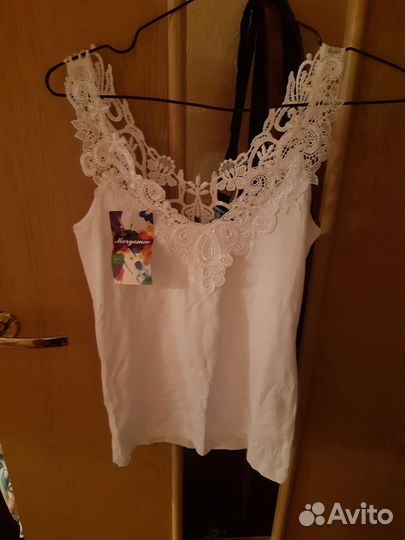 Майка летняя кружевная