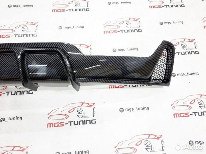Диффузор BMW 4 F32 M-Performance 2x0 Под карбон