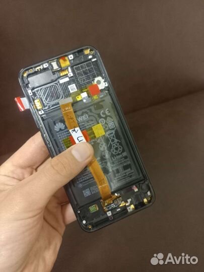 Сервисный экран honor 10 рамка+акб(черный)