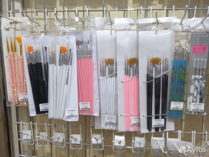 Набор кисточек (7шт) для дизайна на ногтях