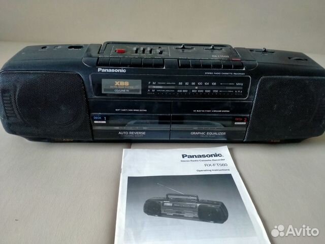 Двухкассетный магнитофон panasonic купить в Москве | Электроника | Авито