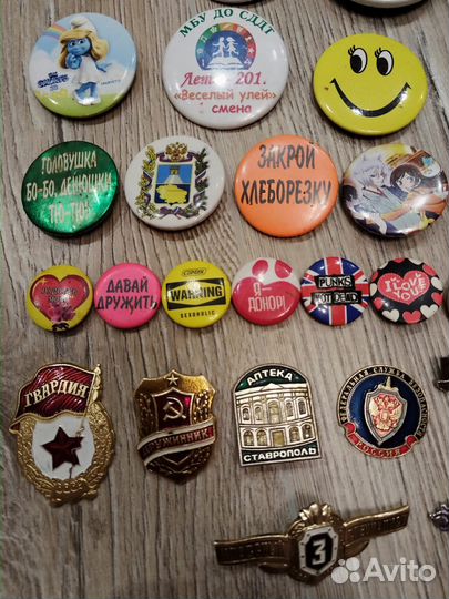 Значки. 44 шт