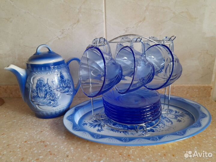 Набор чайный на подносе