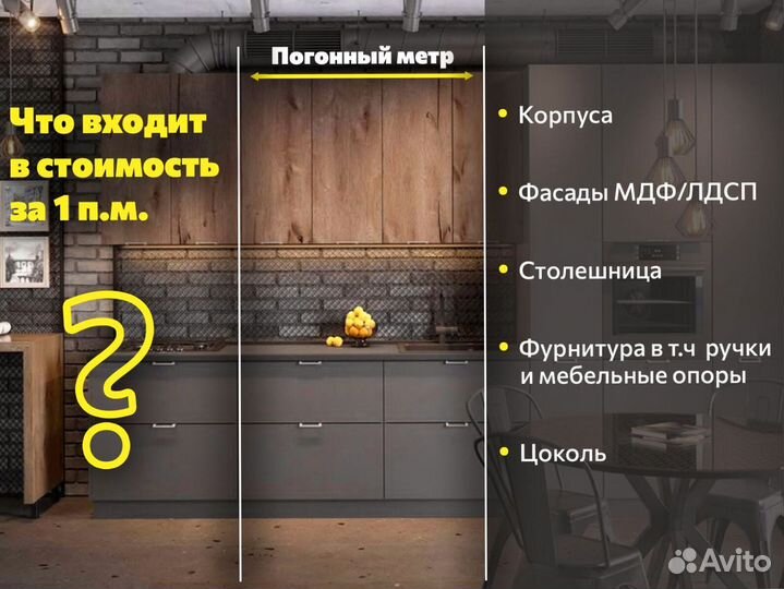 Кухня в стиле лофт