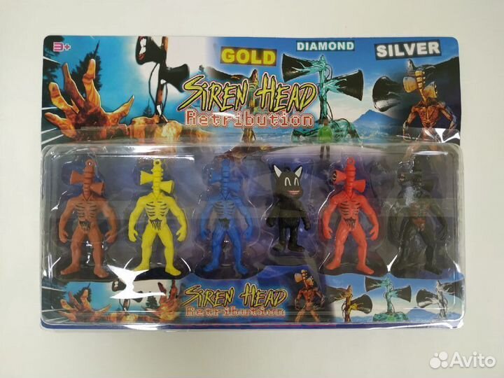 Сиреноголовый набор фигуркок siren head 6 в 1