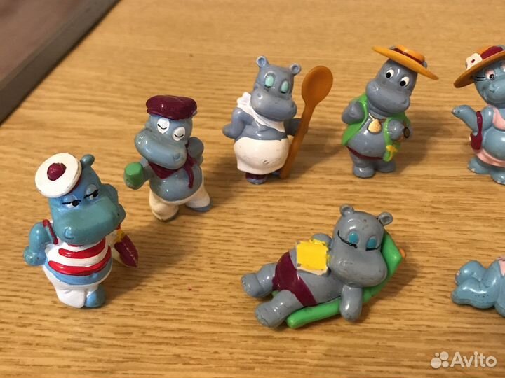 Киндеры 90-х коллекция бегемотиков