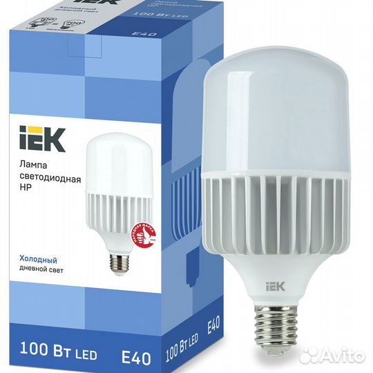 Светодиодная лампа iEK HP 100Вт 9000Лм Е40 6500К