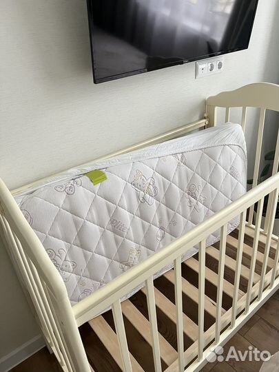 Детская кровать 120 60 с маятником