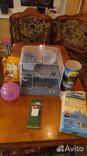 Клетка для грызунов + принадлежности