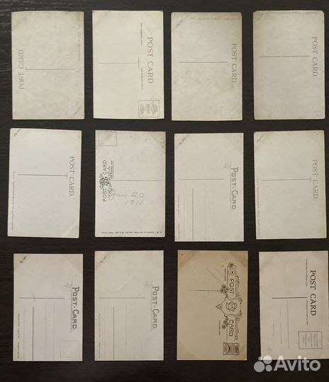 Открытки романтика сша/Германия/Англия, 1900е