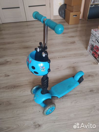 Самокат детский трехколесный бу