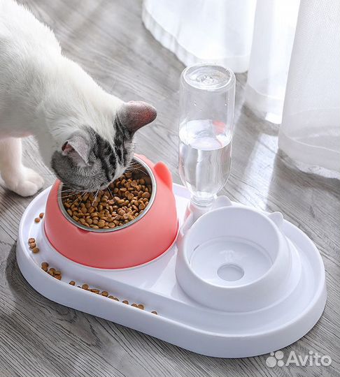 Миска 3 в 1 для собак и кошек Миска для животных